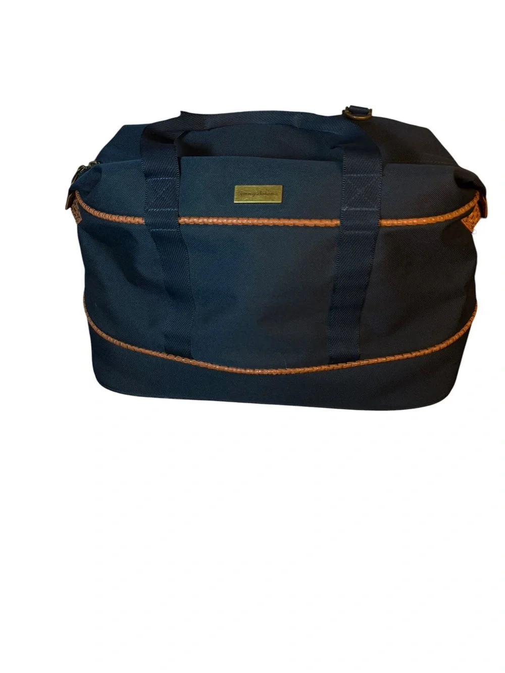Tommy Bahama Navy Expandable Weekender Duffel Travel Bag